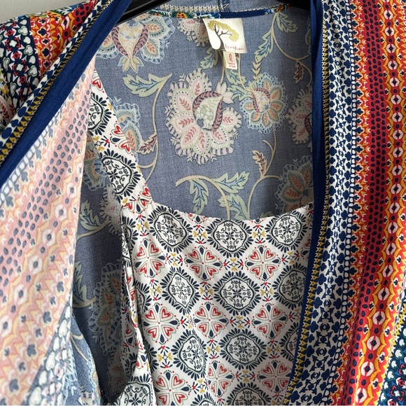 Anthropology Fig And Flowers Boho Top Size L - Picture 5 of 10